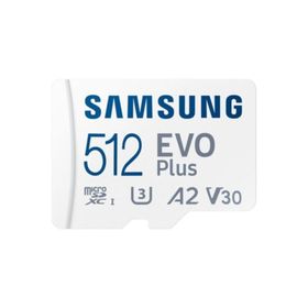 Samsung Evo Plus MB-MC512SA Class 10 UHS-I U3 A2 V30 512 GB Micro SD Kart