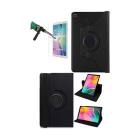 Samsung Galaxy A 10.1 2019 SM-T510 T517 Kırmızı Kılıf 360 Derece Dönerli Yatay Dikey