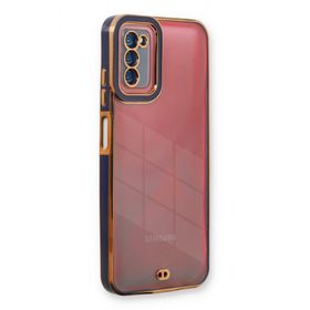 Samsung Galaxy A03S Liva Lens Silikon Mavi Kılıf
