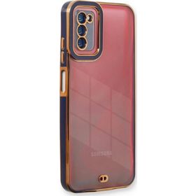 Samsung Galaxy A03S Liva Lens Silikon Mavi Kılıf