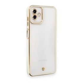 Samsung Galaxy A04 Liva Lens Silikon Beyaz Kılıf