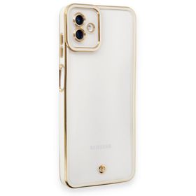 Samsung Galaxy A04 Liva Lens Silikon Beyaz Kılıf