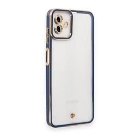 Samsung Galaxy A04 Liva Lens Silikon Mavi Kılıf