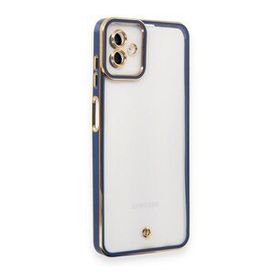 Samsung Galaxy A04 Liva Lens Silikon Mavi Kılıf