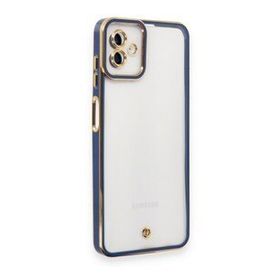 Samsung Galaxy A04 Liva Lens Silikon Mavi Kılıf
