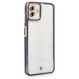 Samsung Galaxy A04 Liva Lens Silikon Mavi Kılıf