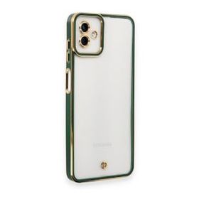 Samsung Galaxy A04 Liva Lens Silikon Yeşil Kılıf