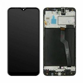 Samsung Galaxy A10 A105 Dokunmatik Siyah Servis Çıtalı Lcd Ekran