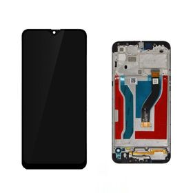 Samsung Galaxy A10S A107 Dokunmatik Siyah Servis Çıtalı Lcd Ekran