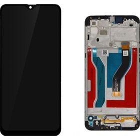 Samsung Galaxy A10S A107 Dokunmatik Siyah Servis Çıtalı Lcd Ekran