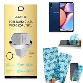 Samsung Galaxy A10S Blue Nano Zore Ekran Koruyucu Uyumlu Kırılmaz Cam