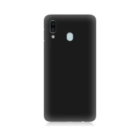 Samsung Galaxy A20 İçi Kadife Siyah Uyumlu Silikon Kılıf