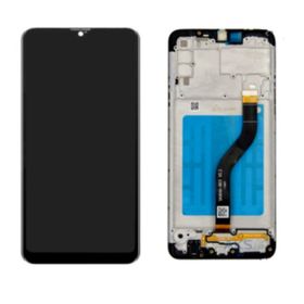 Samsung Galaxy A20S A207 Dokunmatik Siyah Servis Çıtalı Lcd Ekran