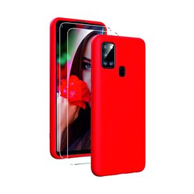 Samsung Galaxy A21s Kırmızı Uyumlu Silikon Kılıf