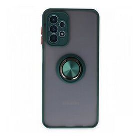 Samsung Galaxy A23 4G Montreal Yüzüklü Silikon Kapak Yeşil Kılıf