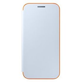 Samsung Galaxy A3 2017 Neon Mavi Kapaklı Kılıf
