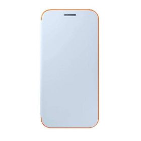 Samsung Galaxy A3 2017 Neon Mavi Kapaklı Kılıf