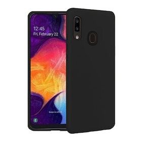 Samsung Galaxy A30 İçi Kadife Siyah Uyumlu Silikon Kılıf