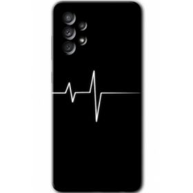 Samsung Galaxy A32 4G HD Desen Baskılı Arka Kapak - Heart Rytm Kılıf