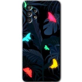 Samsung Galaxy A32 4G HD Desen Baskılı Arka Kapak - Lighter Butterfly Kılıf