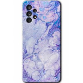 Samsung Galaxy A32 4G HD Desen Baskılı Arka Kapak - Spots Lilac Kılıf