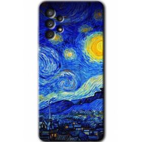 Samsung Galaxy A32 4G HD Desen Baskılı Arka Kapak - Starry Night Kılıf