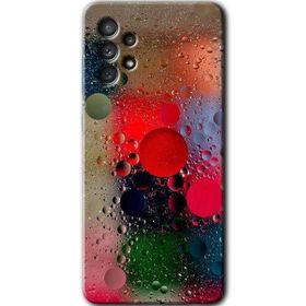 Samsung Galaxy A32 4G HD Desen Baskılı Arka Kapak - Wet Bubbles Kılıf