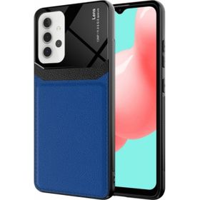 Samsung Galaxy A32 Kılıf Deri Görünümlü Emiks Kapak - Kırmızı