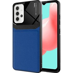 Samsung Galaxy A32 Kılıf Deri Görünümlü Emiks Kapak - Kırmızı
