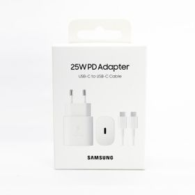 Samsung Galaxy A42 5G Fast Charging 25W Type-C Çıkışlı Kablolu Beyaz Şarj Aleti