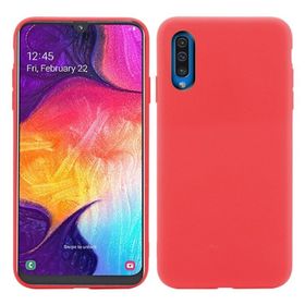 Samsung Galaxy A50 İçi Kadife Kırmızı Uyumlu Silikon Kılıf