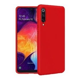 Samsung Galaxy A50 İçi Kadife Kırmızı Uyumlu Silikon Kılıf