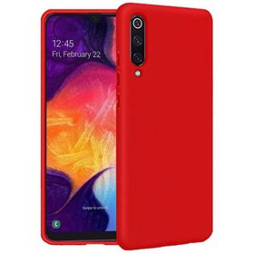 Samsung Galaxy A50 İçi Kadife Kırmızı Uyumlu Silikon Kılıf