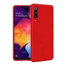 Samsung Galaxy A50 İçi Kadife Kırmızı Uyumlu Silikon Kılıf
