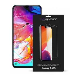 Samsung Galaxy A50S Temperli Ekran Koruyucu Uyumlu Kırılmaz Cam