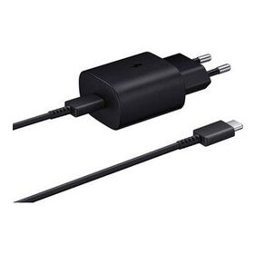 Samsung Galaxy A52 5G Fast Charging 25W Type-C Çıkışlı Kablolu Siyah Şarj Aleti