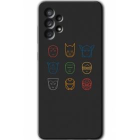 Samsung Galaxy A52 HD Desen Baskılı Arka Kapak - Avengers Minimalism Kılıf