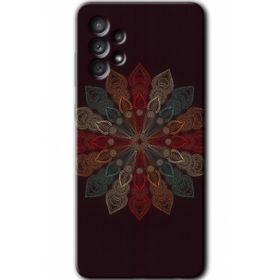 Samsung Galaxy A52 Hd Desen Baskılı Mandala Flower Wal Arka Kapak Kılıf
