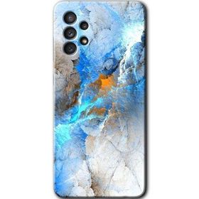 Samsung Galaxy A52 Hd Desen Baskılı Mavi Buzul Arka Kapak Kılıf