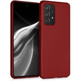 Samsung Galaxy A52s İnce Mat Esnek Silikon Kırmızı Kılıf