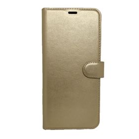 Samsung Galaxy A52s Standlı Kartlıklı Cüzdanlı Kapaklı Gold Kılıf