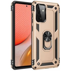 Samsung Galaxy A52s Zırhlı Standlı Mıknatıslı Tank Kapak Gold Kılıf