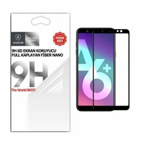 Samsung Galaxy A6 Plus 2018 Temperli Ekran Koruyucu Uyumlu Kırılmaz Cam