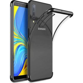 Samsung Galaxy A7 2018 Glitter Siyah Uyumlu Silikon Kılıf