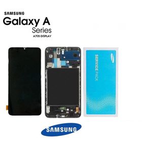 Samsung Galaxy A70 A705 Siyah Servis Çıtalı Muadil Lcd Dokunmatik Ekran