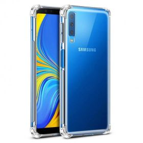 Samsung Galaxy A70 Kenar Şeffaf Antişok Uyumlu Silikon Kılıf