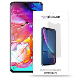 Samsung Galaxy A70 Temperli Ekran Koruyucu Uyumlu Kırılmaz Cam