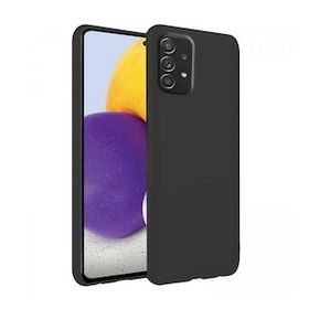Samsung Galaxy A72 İnce Mat Siyah Silikon Cep Telefonu Kılıfı