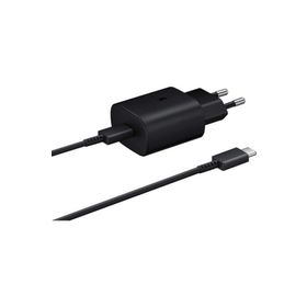 Samsung Galaxy A73 Fast Charging 25W Type-C Çıkışlı Kablolu Siyah Şarj Aleti