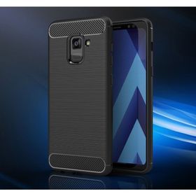 Samsung Galaxy A8 2018 Karbon Fiber Kapak Uyumlu Silikon Kılıf